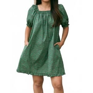 NEW THINGS BETWEEN about thyme mini dress in green floral